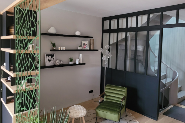 pièce de vie agencée par menusier